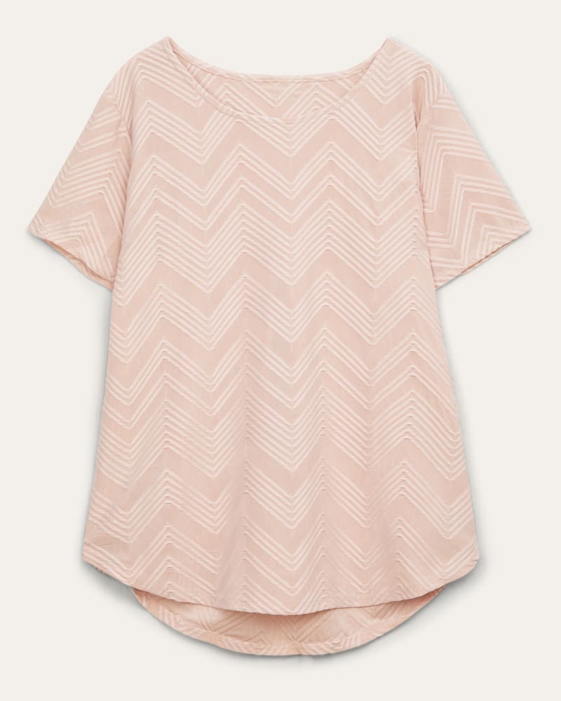 Front of plus size Ilse Jacquard Zig Zag Top by Philosophy | Dia&Co | dia_product_style_image_id:197343